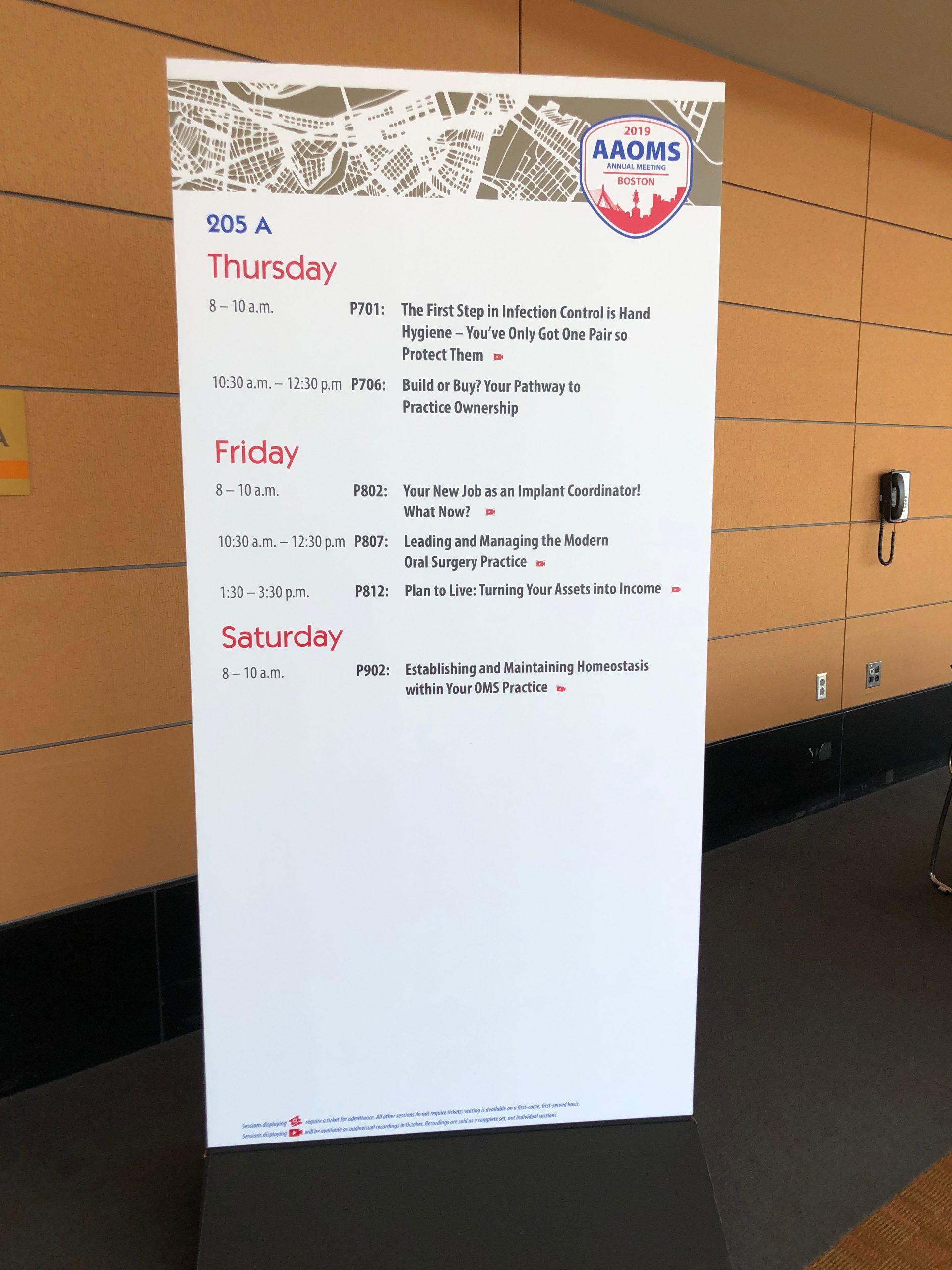 Lecture at 101st AAOMS Annual Meeting OMS Consulting Firm